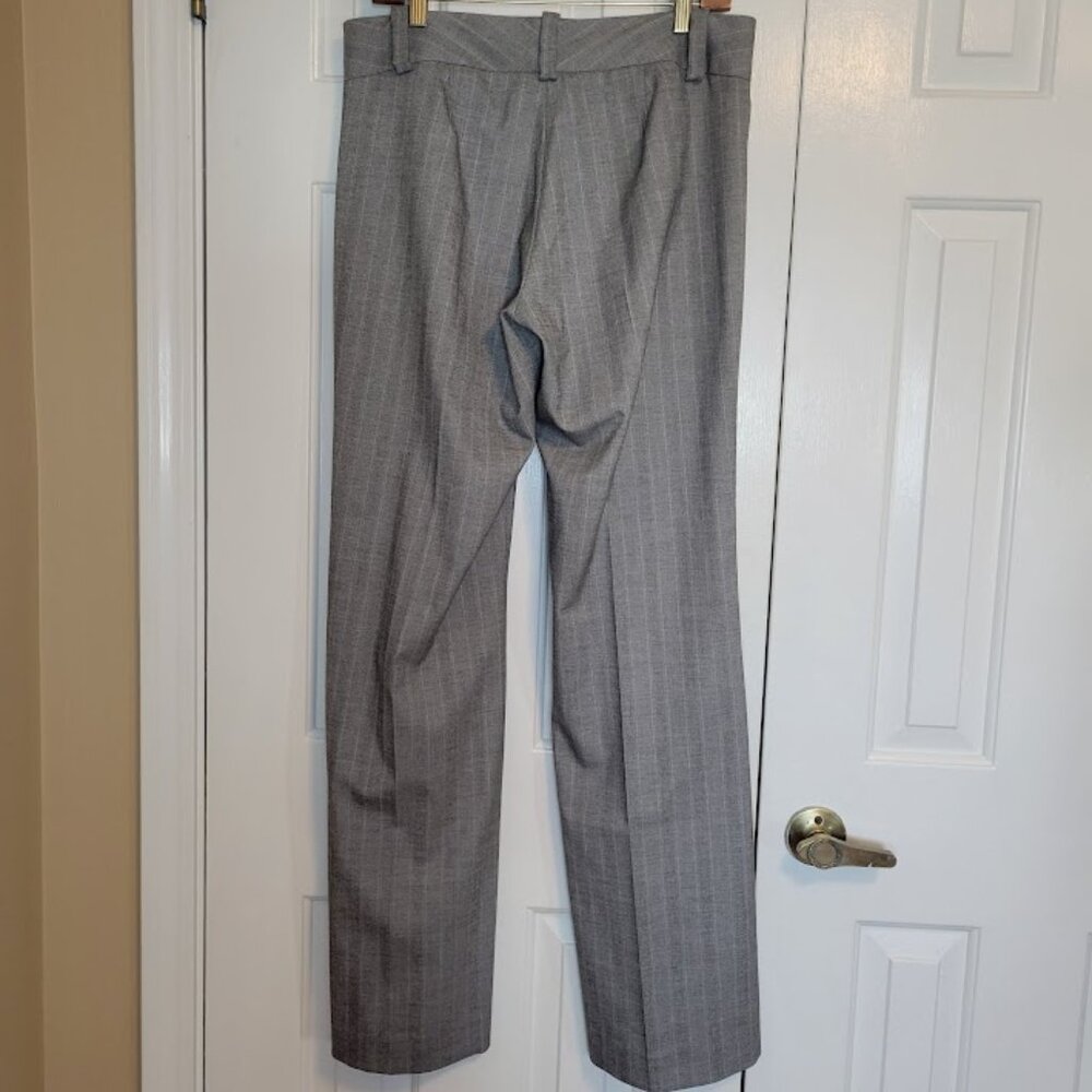 Fabrizio Gianni Gray Pinstripe Stretch Dress Pants | Size 10 - Picture 5 of 6